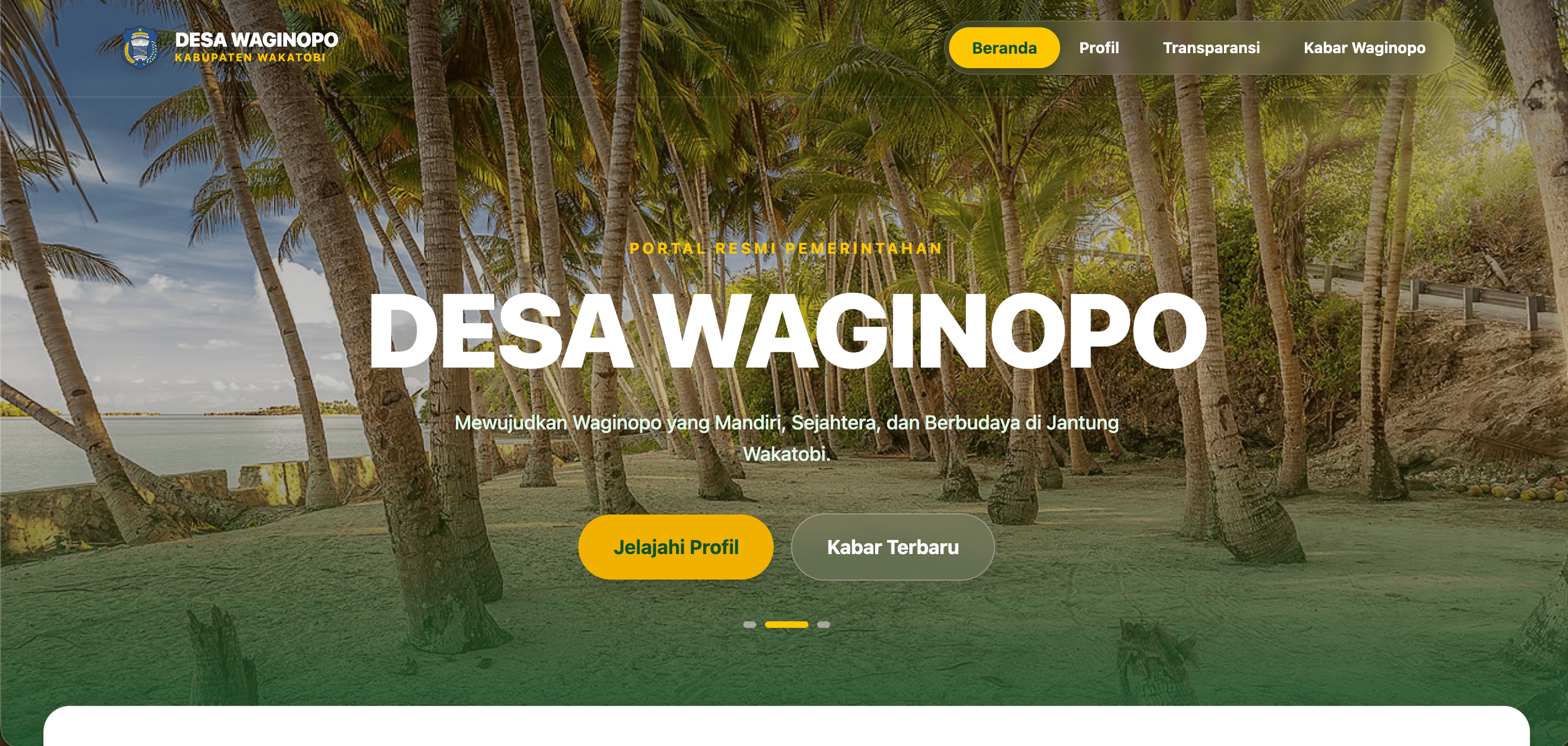 Waginopo Profile Website